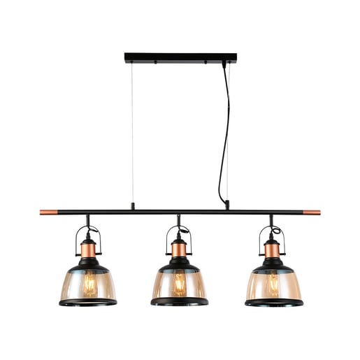 Lámpara Decorativa TECNOLITE COLUMBA II Negro/Dorado 25.5W No incluye foco