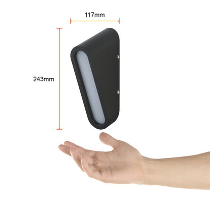 Lámpara de Pared TECNOLITE CEFEO II Negro 9W Luz cálida