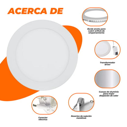 Lámpara Decorativa TECNOLITE BUCARAMANGA X Blanco 9W Luz cálida