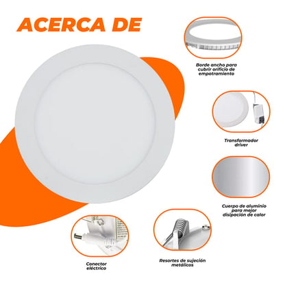 Lámpara Decorativa TECNOLITE BUCARAMANGA X Blanco 9W Blanco frío