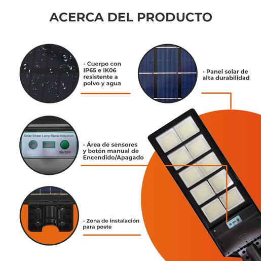 Lámpara Decorativa TECNOLITE CORONA IV Negro 100W Blanco frío