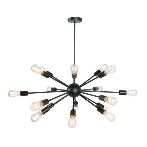Lámpara Colgante TECNOLITE CELAENO II Negro 153W No incluye foco