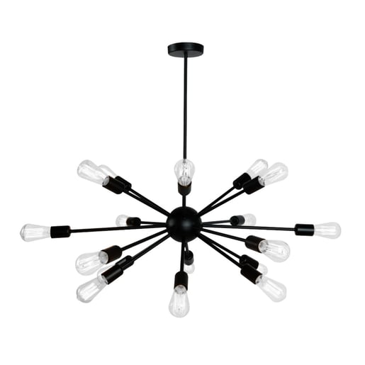 Lámpara Colgante TECNOLITE CELAENO II Negro 153W No incluye foco