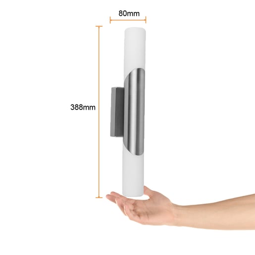 Lámpara de Pared TECNOLITE GOIANIA Plateado 6W No incluye foco