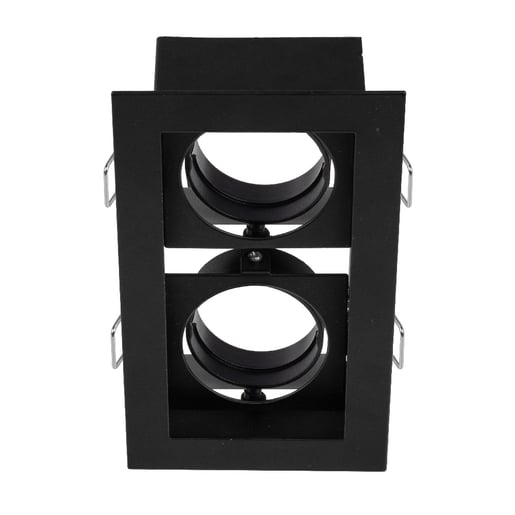 Lámpara Empotrable Doble TECNOLITE ALICANTE I Negro 14W No incluye foco