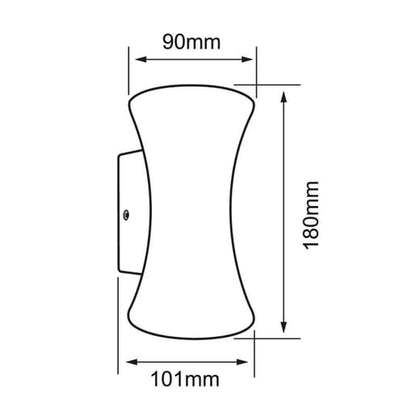 Lámpara Decorativa TECNOLITE FANG Negro 12W Luz cálida