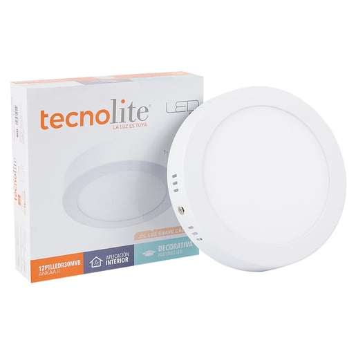Lámpara de Techo TECNOLITE ANKAA II Blanco 12W Luz cálida
