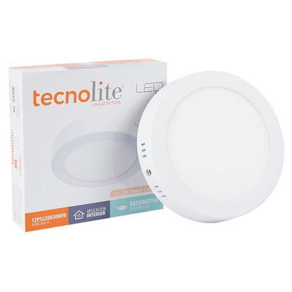 Lámpara de Techo TECNOLITE ANKAA II Blanco 12W Luz cálida