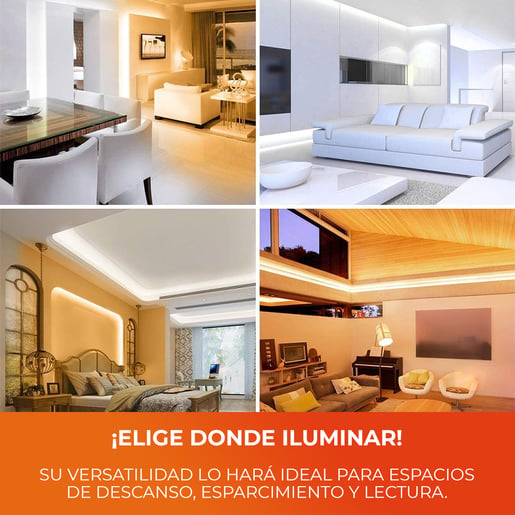 Lámpara Decorativa TECNOLITE HALO I Blanco 12W Luz cálida