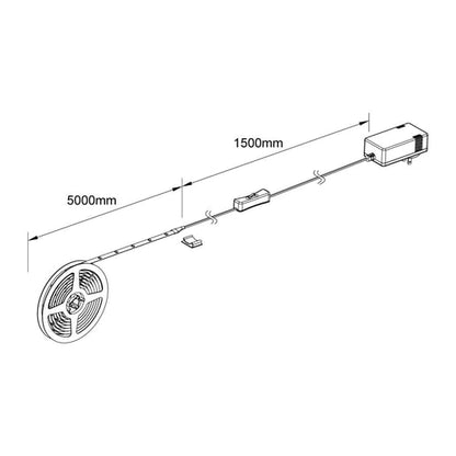 Lámpara Decorativa TECNOLITE HALO I Blanco/Transparente  12W Luz neutra