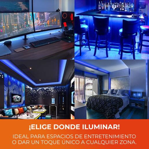 Lámpara Decorativa TECNOLITE HALO AZ Blanco 12W Azul