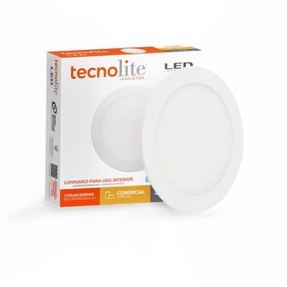 Lámpara Empotrable de Techo TECNOLITE BUCARAMANGA VII Blanco 12W Luz neutra