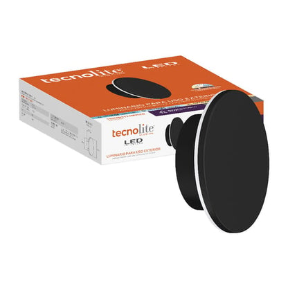 Lámpara de Pared TECNOLITE MOORE Negro 15W CCT