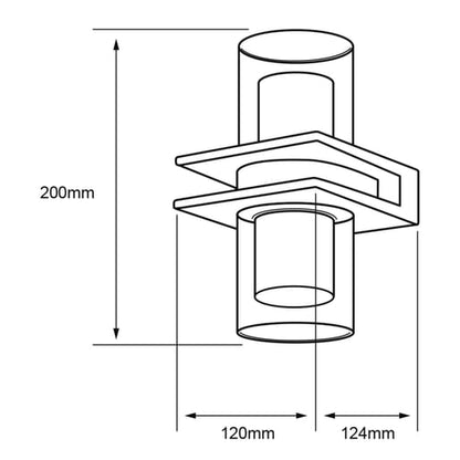 Lámpara Decorativa TECNOLITE CHORT Gris 16.5W Luz cálida