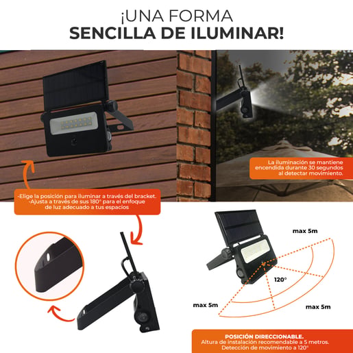 Lámpara Decorativa TECNOLITE JOHAN Negro 16W Blanco frío