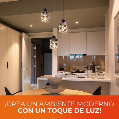 Lámpara Decorativa TECNOLITE AURORA II Negro 25.5W No incluye foco