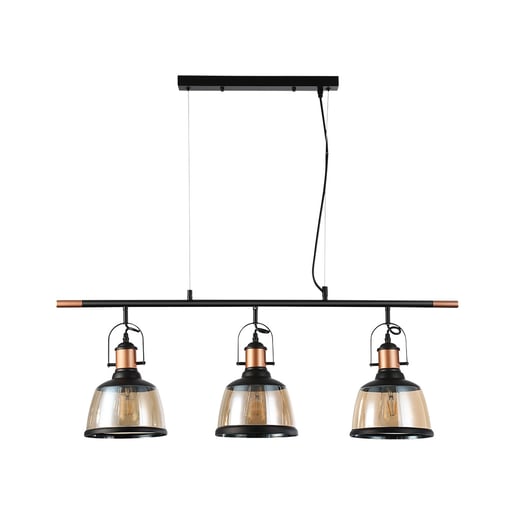 Lámpara Decorativa TECNOLITE COLUMBA II Negro/Dorado 25.5W No incluye foco