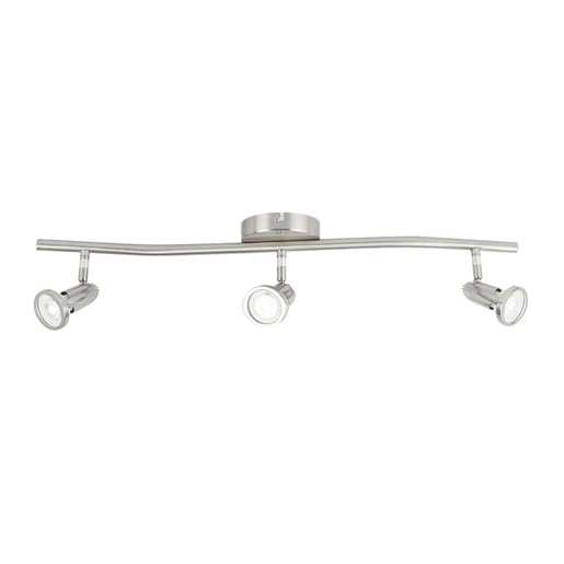 Lámpara Spot Triple TECNOLITE BOLOGNIA II Plateado 18W No incluye foco