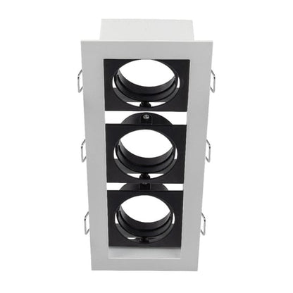 Lámpara Empotrable Triple TECNOLITE ALICANTE II Blanco 21W No incluye foco