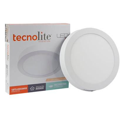 Lámpara de Techo TECNOLITE ANKAA III Blanco 18W Luz cálida