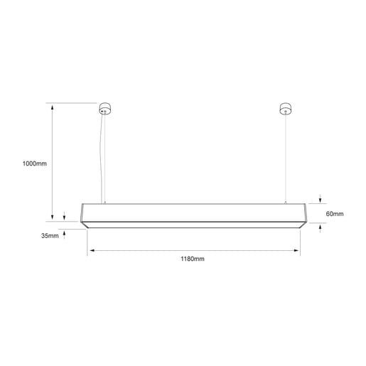 Lámpara Decorativa TECNOLITE NEIVA II Negro 20W Luz neutra