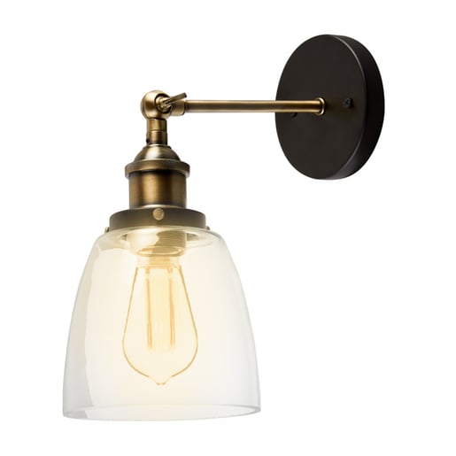 Lámpara de Pared TECNOLITE MAIA I Bronce 8.5W No incluye foco