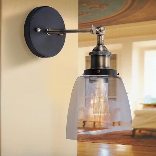 Lámpara de Pared TECNOLITE MAIA I Bronce 8.5W No incluye foco