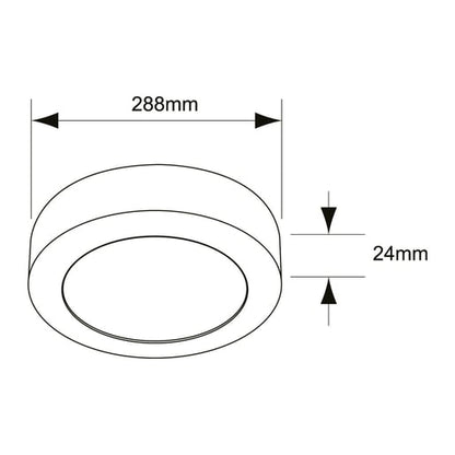 Lámpara de Techo TECNOLITE ANKAA IV Negro 24W Luz cálida