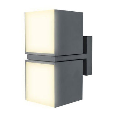 Lámpara de Pared Exterior TECNOLITE FURUD Gris 27W Luz cálida