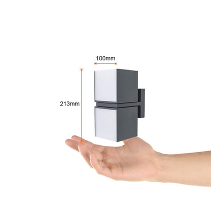 Lámpara de Pared Exterior TECNOLITE FURUD Gris 27W Luz cálida