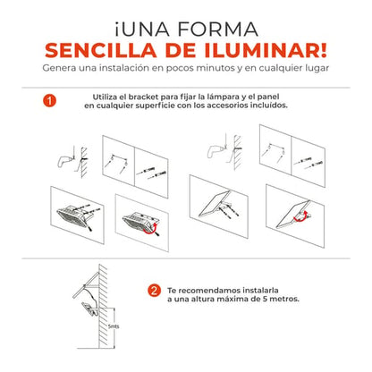Lámpara Decorativa TECNOLITE INTAN II Negro 30W Luz cálida y Blanco frío