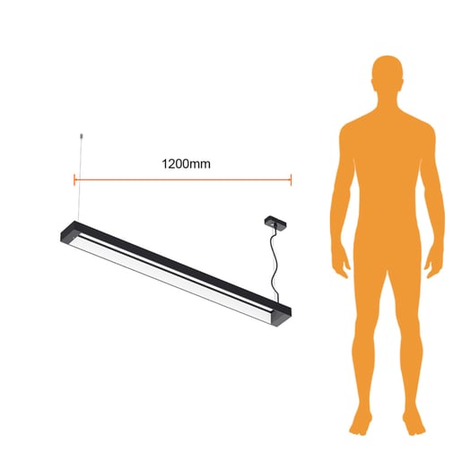 Lámpara Colgante TECNOLITE TARAZED Negro 40W Luz neutra