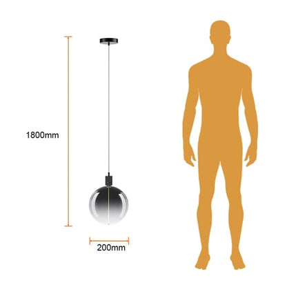 Lámpara Colgante TECNOLITE FUMATURA II Humo 4.5W Luz cálida