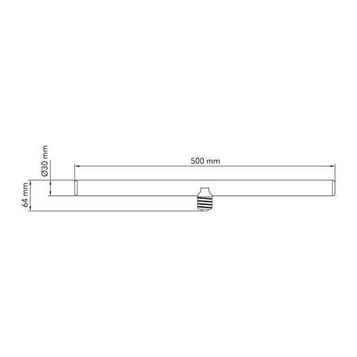 Foco Tubo LED TECNOLITE Blanco/Transparente  5W Ambar
