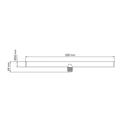 Foco Tubo LED TECNOLITE Blanco/Transparente  5W Ambar