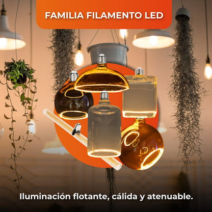 Foco Tubo LED TECNOLITE Blanco/Transparente  5W Ambar