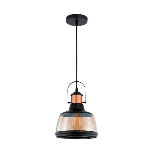 Lámpara Decorativa TECNOLITE COLUMBA I Negro/Dorado 8.5W No incluye foco