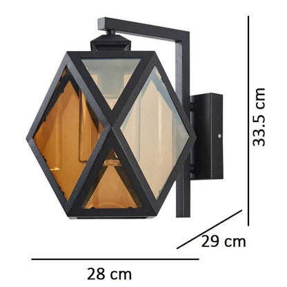 Lámpara Decorativa TECNOLITE ALTER III Negro/Ambar 8.5W No incluye foco