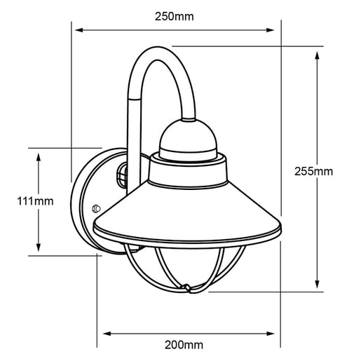 Lámpara de Pared Exterior TECNOLITE AURIGA Blanco 8.5W No incluye foco