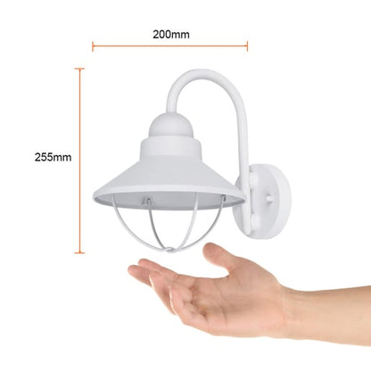 Lámpara de Pared Exterior TECNOLITE AURIGA Blanco 8.5W No incluye foco