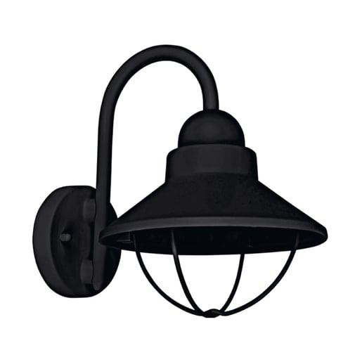 Lámpara de Pared Exterior TECNOLITE AURIGA Negro 8.5W No incluye foco