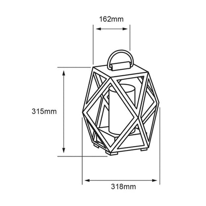 Lámpara Decorativa TECNOLITE ALTER I Negro 8.5W No incluye foco