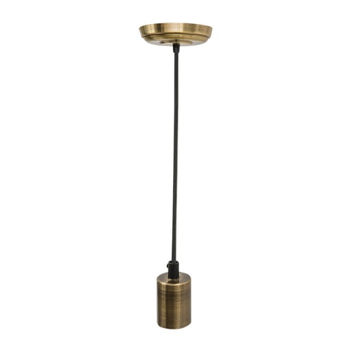 Socket Colgante TECNOLITE Hierro Antiguo 8.5W No incluye foco