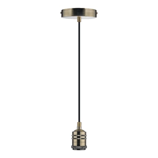 Socket Colgante 50cm TECNOLITE Hierro Antiguo 60W No incluye foco