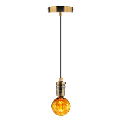 Socket Colgante TECNOLITE Dorado 120W No incluye foco