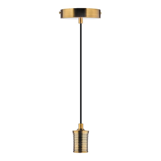 Socket Colgante TECNOLITE Dorado 120W No incluye foco