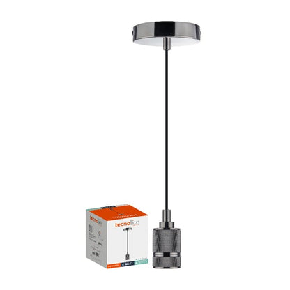 Socket Colgante TECNOLITE Plateado 8.5W No incluye foco