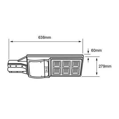 Lámpara Decorativa TECNOLITE CORONA II Negro 60W Blanco frío