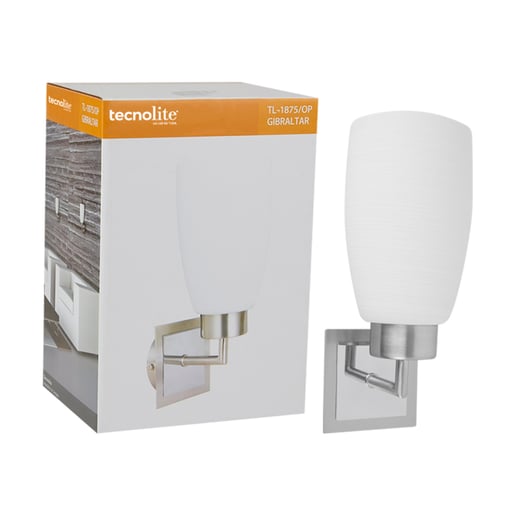 Lámpara Decorativa TECNOLITE GIBRALTAR Plateado 8.5W No incluye foco