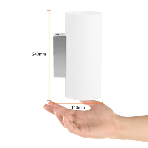 Lámpara de Pared TECNOLITE FEZ Plateado 3W No incluye foco